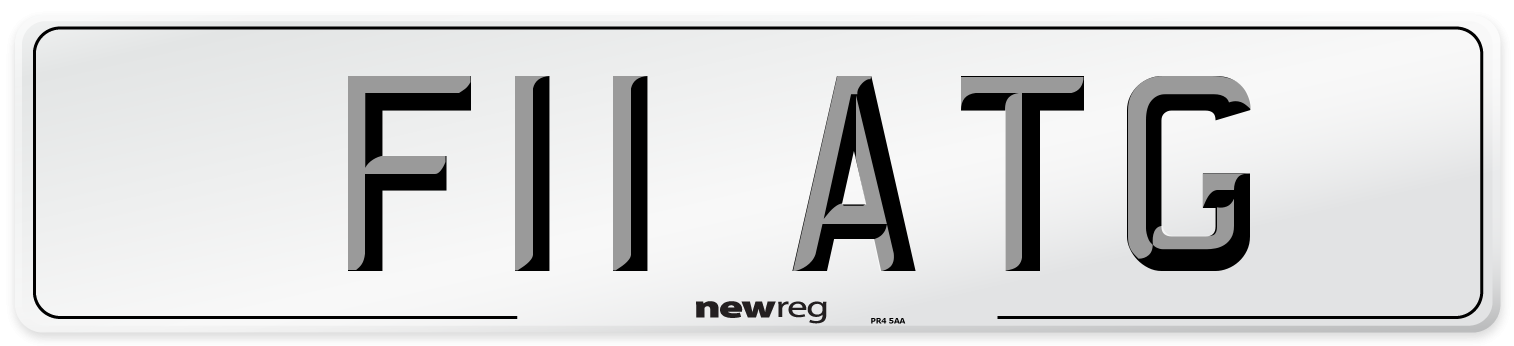 F11 ATG Number Plate from New Reg